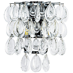 Бра с хрустальными подвесками в виде капель Antoine Crystal Drops Chrome Wall Lamp варинант исполнения - 1 | Loft Concept в Твери