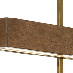 Люстра линейная прямоугольная Wooden Straight Shapes варинант исполнения - 1 | Loft Concept в Твери