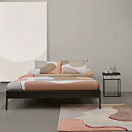 Ковер из хлопка с абстрактным принтом бежевого цвета Elysian Flow Blush варинант исполнения - 5 | Loft Concept в Твери