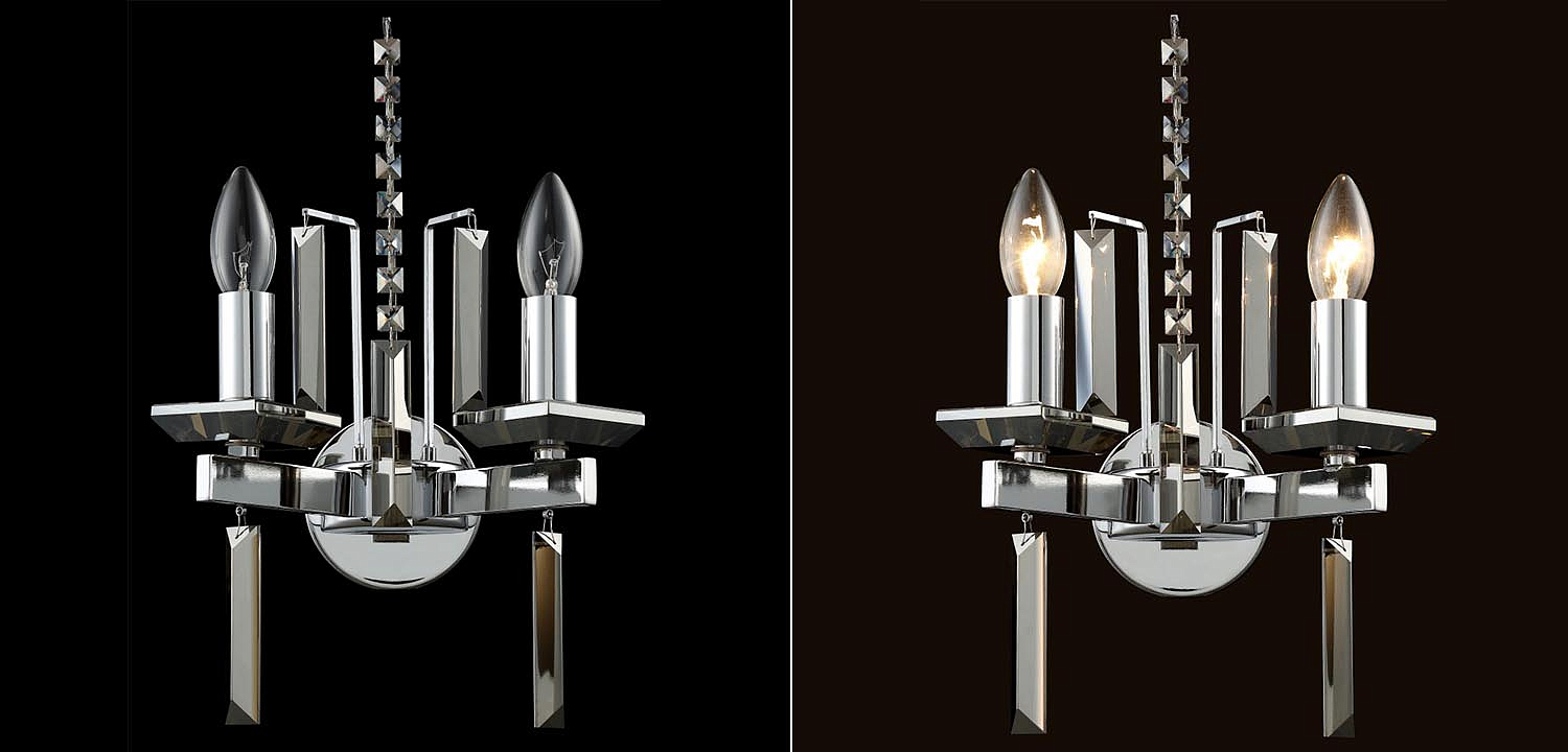 Бра Vivien Crystal Chrome Wall Lamp Бра Vivien Crystal Chrome Wall Lamp - Loft-Concept в Твери