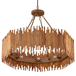 Люстра с абажуром из ротанга Wicker Furniture варинант исполнения - 3 | Loft Concept в Твери