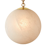 Подвесной светильник в форме шара из белого текстурного стекла Atmosphere варинант исполнения - 1 | Loft Concept в Твери