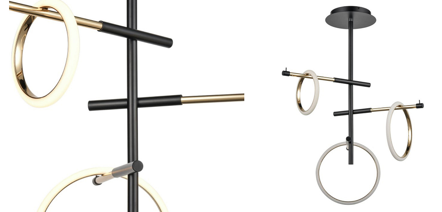 Люстра Jessenia Rings Chandelier 3 Люстра Jessenia Rings Chandelier 3 - Loft-Concept в Твери