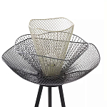 Торшер с трехъярусным плафоном из металлической сетки Metal Mesh Floor Lamp варинант исполнения - 4 | Loft Concept в Твери