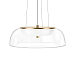 Подвесной светильник  с плоским прозрачным стеклянным плафоном Grada Light варинант исполнения - 4 | Loft Concept в Твери