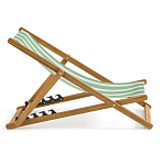 Шезлонг из акации и ткани Argentina варинант исполнения - 5 | Loft Concept в Твери