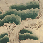 Обои ручная роспись Bamboo River Blossom Original colourway on Brushed Gold gilded paper варинант исполнения - 1 | Loft Concept в Твери