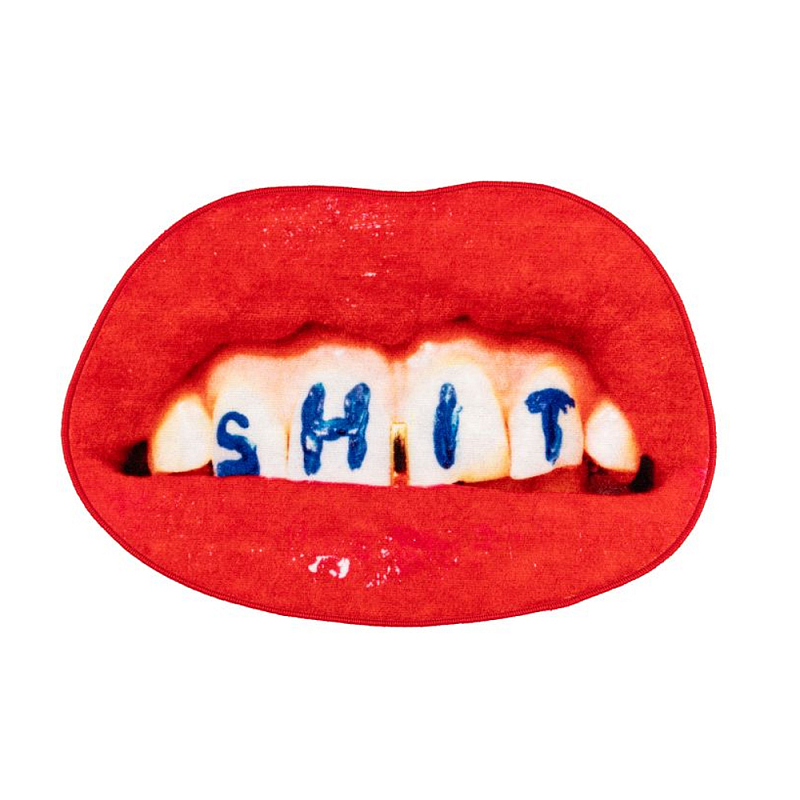 Коврик Seletti Shit Красный Белый Синий Коврик Seletti Shit Красный Белый Синий в Твери | Loft Concept
