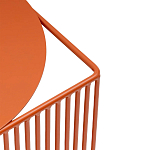 Оранжевый приставной стол из металла Lattice варинант исполнения - 5 | Loft Concept в Твери