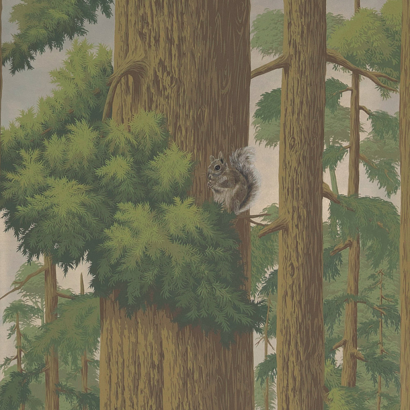 Обои ручная роспись Redwoods Roberts on Brushed Gold gilded paper Обои ручная роспись Redwoods Roberts on Brushed Gold gilded paper в Твери | Loft Concept