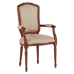 Стул с подлокотниками из натурального бука бежевый Solid Luxury варинант исполнения - 2 | Loft Concept в Твери