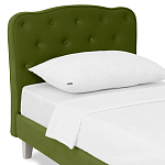 Кровать с мягким изголовьем Luna Palmer Bed варинант исполнения - 6 | Loft Concept в Твери