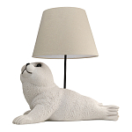 Настольная лампа в детскую Белый морской котик варинант исполнения - 1 | Loft Concept в Твери