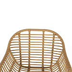 Стул с ротанговым плетением Wicker Half Chair с подлокотниками варинант исполнения - 4 | Loft Concept в Твери