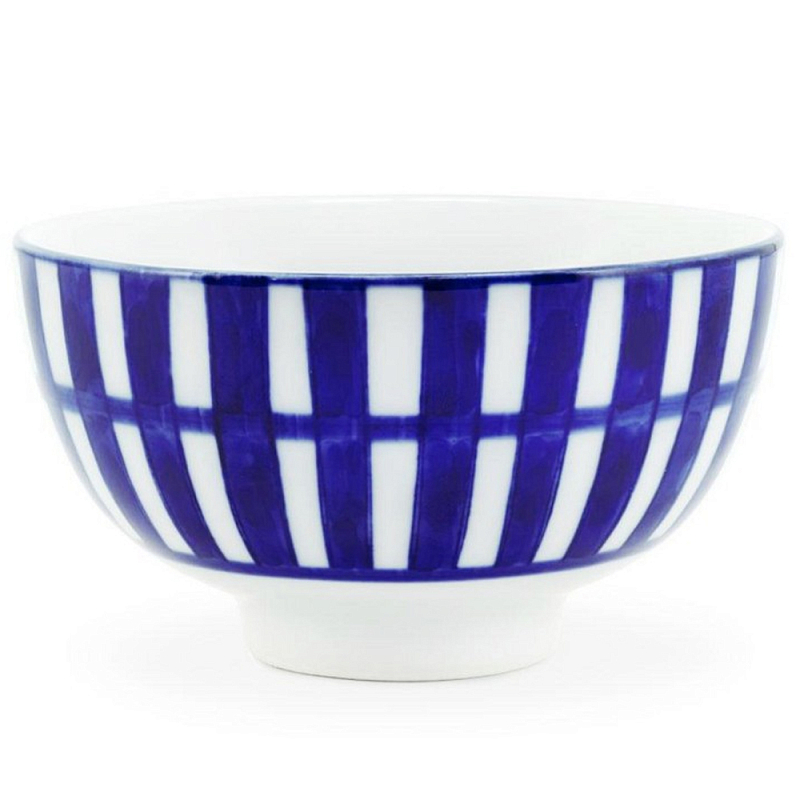 Салатник Cup Chino Белый Синий Салатник Cup Chino Белый Синий в Твери | Loft Concept