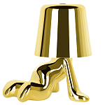 Настольная лампа фигурная цвета золото с гладким абажуром Высота 17 см Sophia варинант исполнения - 2 | Loft Concept в Твери