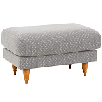 Мягкий пуф на деревянных ножках Garner Pouf Light варинант исполнения - 1 | Loft Concept в Твери