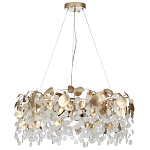 Люстра с декоративными подвесками из прозрачного стекла в форме монеток FAIRYTREE Light варинант исполнения - 10 | Loft Concept в Твери