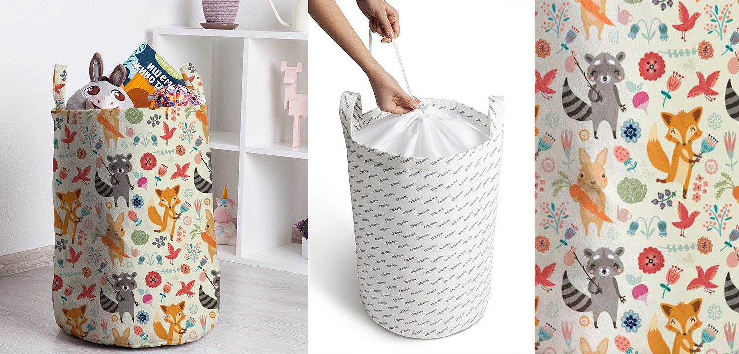 Корзина Little Animals Basket Корзина Little Animals Basket - Loft-Concept в Твери