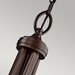 Люстра подвесная с двойным круглым плафоном из органзы и матового стекла Kichler варинант исполнения - 7 | Loft Concept в Твери