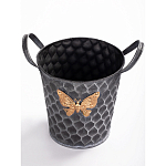 Железное кашпо Gold butterfly design варинант исполнения - 2 | Loft Concept в Твери