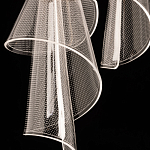 Люстра каскадная с 10-ю прозрачными плафонами Wave Line варинант исполнения - 9 | Loft Concept в Твери