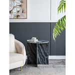 Столик кофейный с столешницей из черного мрамора Compact Black Marble Table варинант исполнения - 8 | Loft Concept в Твери