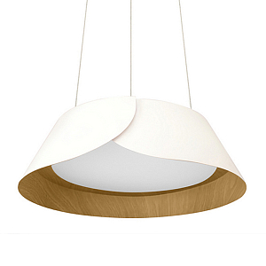 Подвесной светильник круглый с контрастной внутренней отделкой Assol Сup