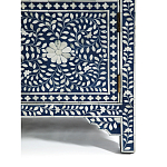 Комод инкрустация костью ORIENTAL Indian синий орнамент варинант исполнения - 5 | Loft Concept в Твери