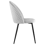 Мягкий стул в сером велюре Miruna Chair варинант исполнения - 5 | Loft Concept в Твери