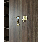 Большой шкаф с витриной Elsa Dreams Walnut варинант исполнения - 5 | Loft Concept в Твери