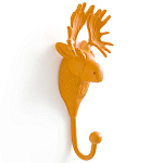 Настенный крючок голова оленя Deer Wall Hook Mustard варинант исполнения - 2 | Loft Concept в Твери
