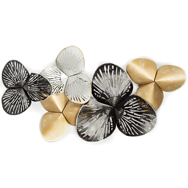 Панно настенное Blank Sheet Petal Золотой Серебряный Панно настенное Blank Sheet Petal Золотой Серебряный в Твери | Loft Concept