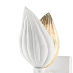 Бра белое в виде цветка White Floral Motif варинант исполнения - 1 | Loft Concept в Твери