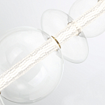 Подвесной светильник линейный с прозрачными стеклянными шарами разного диаметра Eurofase варинант исполнения - 13 | Loft Concept в Твери