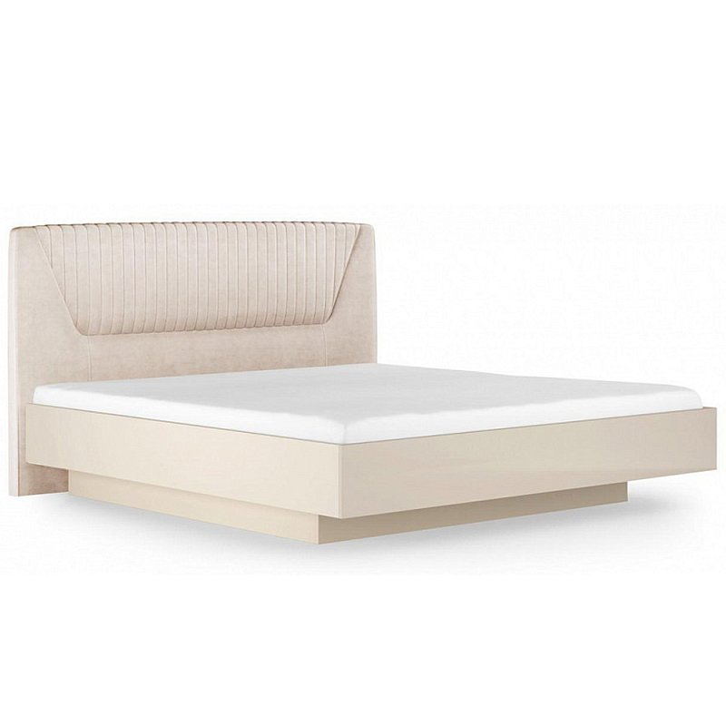 Кровать двуспальная с подъёмным основанием Satin Furniture Бежево-серый Кровать двуспальная с подъёмным основанием Satin Furniture Бежево-серый в Твери | Loft Concept