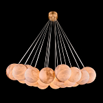 Люстра подвесная круглая с сферическими плафонами из натурального камня Glowing Spheres варинант исполнения - 1 | Loft Concept в Твери