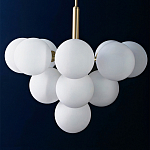 Люстра круглая со стеклянными сферами Maleficent варинант исполнения - 1 | Loft Concept в Твери