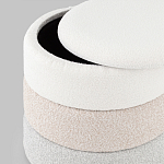 Пуф Three Colors в ткани букле из трех цветов  варинант исполнения - 4 | Loft Concept в Твери