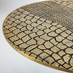 Кофейный столик с металлической столешницей Amphibian варинант исполнения - 3 | Loft Concept в Твери