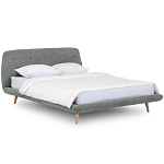 Кровать с мягким изголовьем Palmer Bed варинант исполнения - 10 | Loft Concept в Твери