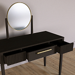 Туалетный Стол с зеркалом Primo Темный орех варинант исполнения - 7 | Loft Concept в Твери