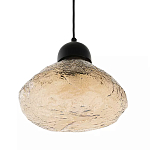 Подвесной светильник с янтарным фактурным плафоном Lamp with Frozen Glass Effect варинант исполнения - 1 | Loft Concept в Твери