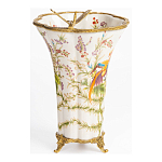 Ваза из фарфора с бронзовой стрекозой  Paradise Dragonfly варинант исполнения - 2 | Loft Concept в Твери