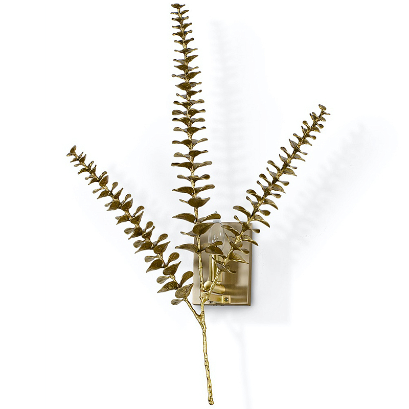 Бра Brass Eucalyptus Branches Lighting Wall Lamp Латунь Бра Brass Eucalyptus Branches Lighting Wall Lamp Латунь в Твери | Loft Concept
