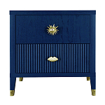 Тумба прикроватная с двумя ящиками Elsa Dreams Blue варинант исполнения - 6 | Loft Concept в Твери