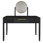 Туалетный Стол с зеркалом Primo Черный дуб варинант исполнения - 9 | Loft Concept в Твери