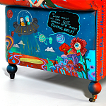 Кресло "Умный Умник" Rick and Morty graffiti chair натуральная кожа  варинант исполнения - 8 | Loft Concept в Твери