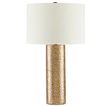 Настольная лампа золотая с цилиндрическим абажуром Golden Mosaic варинант исполнения - 2 | Loft Concept в Твери