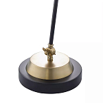 Настольная лампа с наклонным корпусом и подвижным плафоном в сочетании золотистого и чёрного цвета Work Surface Light варинант исполнения - 5 | Loft Concept в Твери